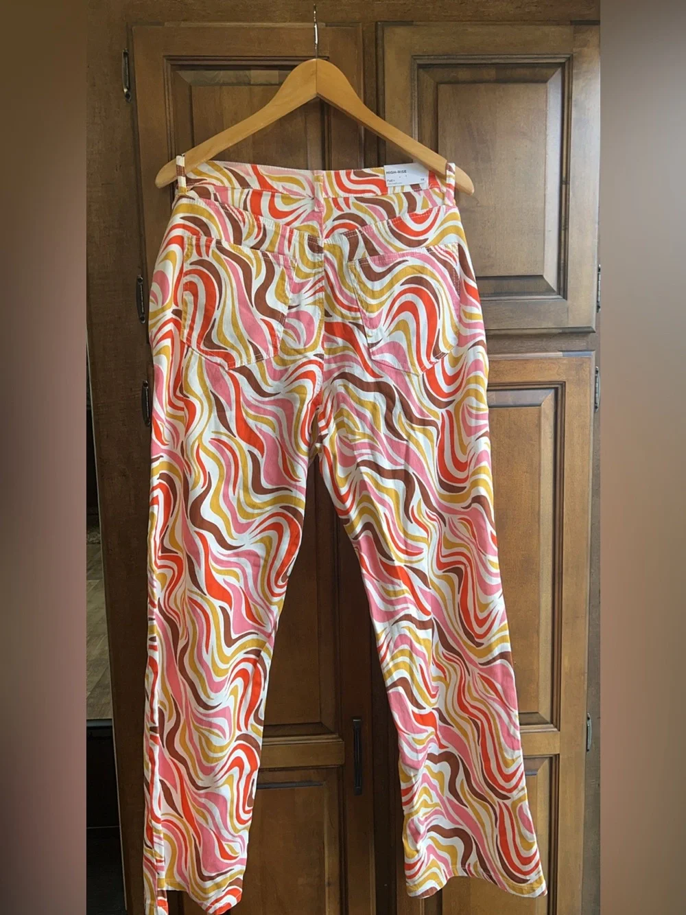 Rue+ High-Rise Retro Swirl Print Skate Jeans Size 1X - Picture 4 of 7